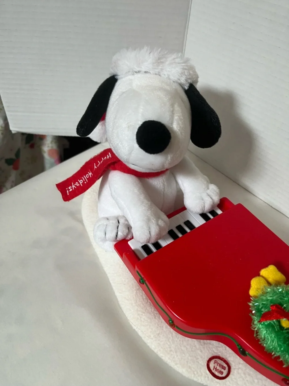 Snoopy and Woodstock musical Christmas toy - Picture 2 of 9